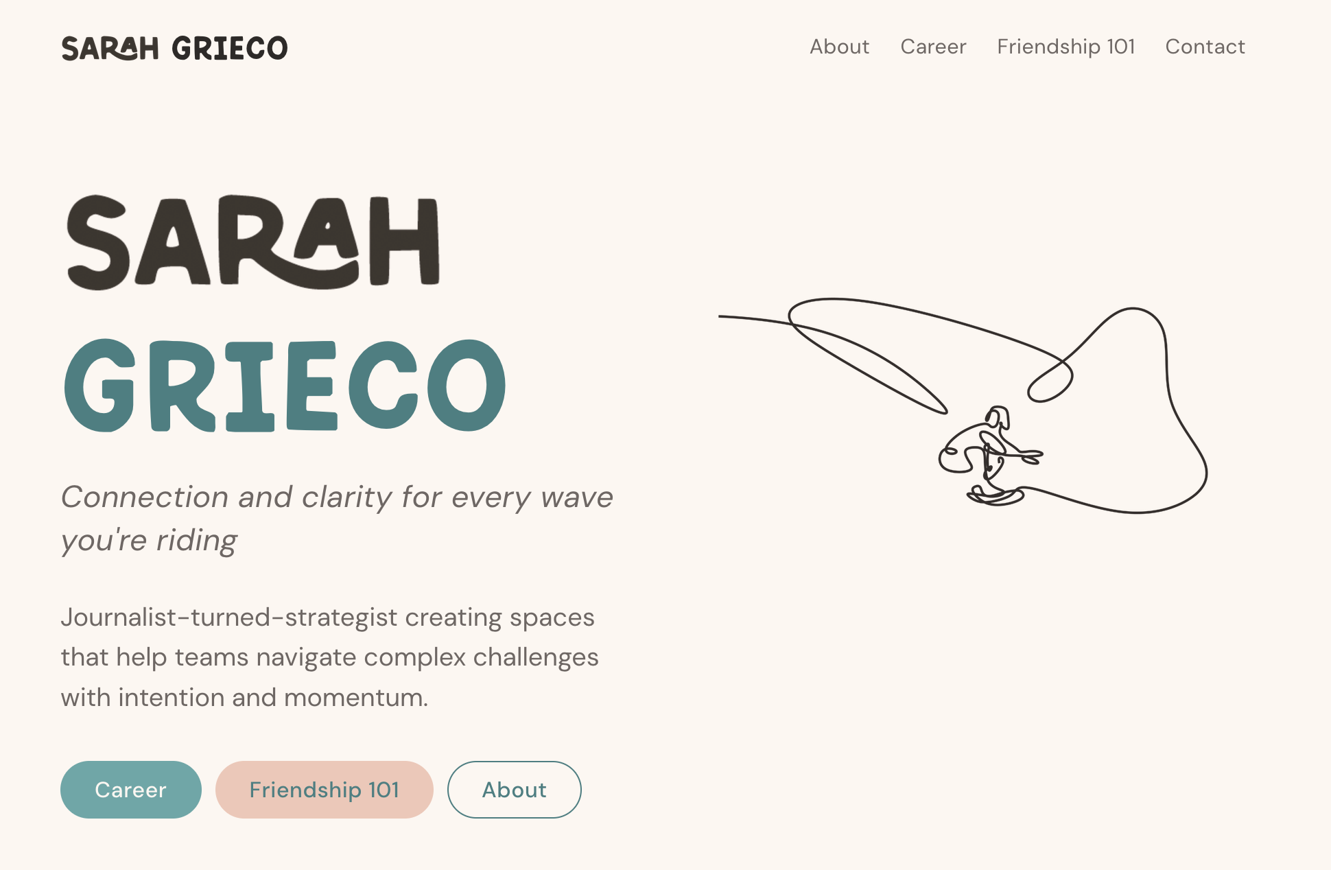 Personal and career site preview